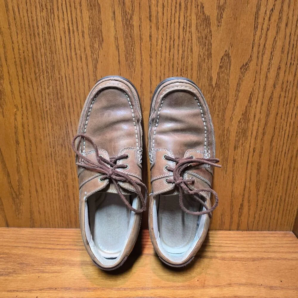 Timberland Boat Shoes Earthkeepers Cupsole 3 Eye Brown Leather Men's 8.5 72565